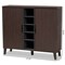 Baxton Studio Idina Dark Brown and Grey Finished Wood 2-Door Shoe Cabinet 173-10906 - alternate 5